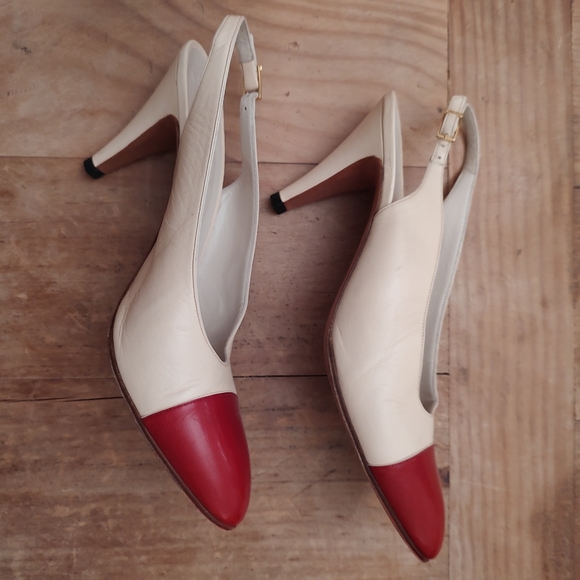 Vtg Chanel Capretto Slingbacks - Picture 6 of 9